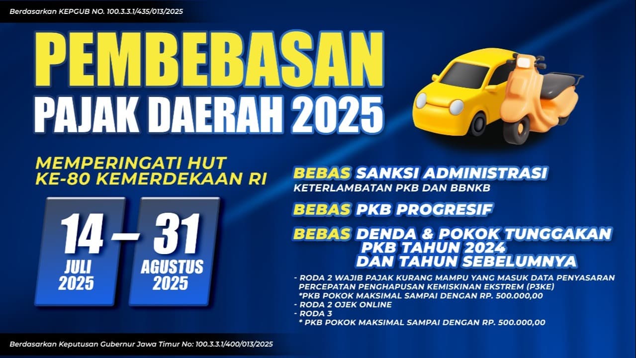 Bebaskan Tunggakan Pajak Kendaraan Roda Dua untuk Masyarakat Kurang Mampu dan Ojek Online