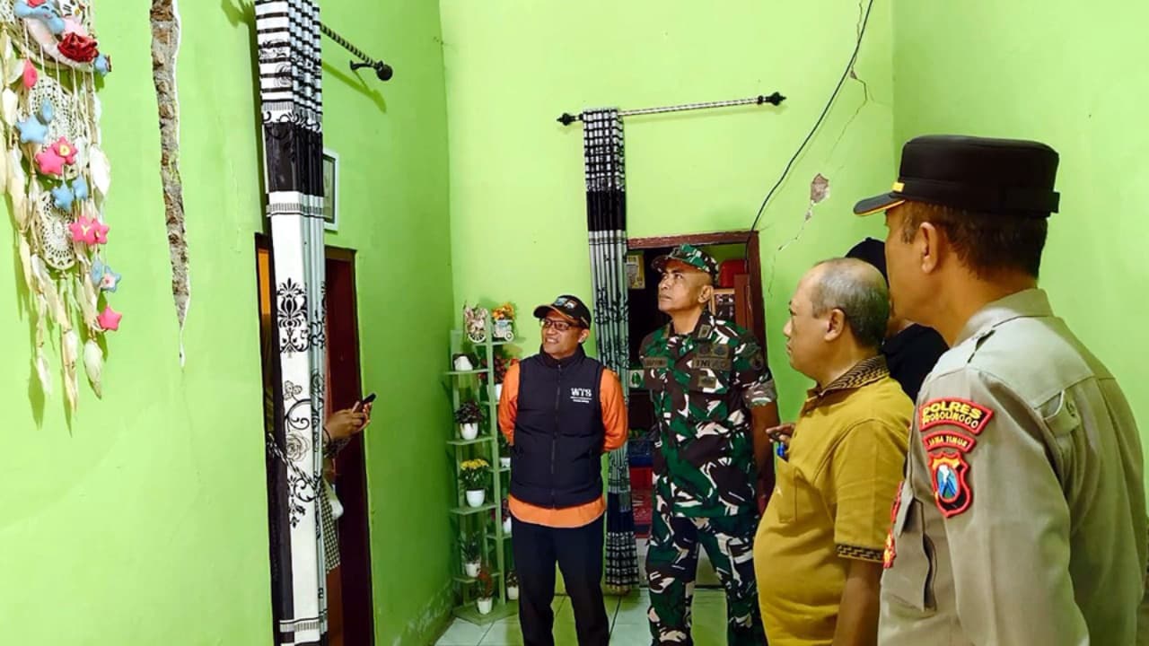 Gempa Guncang Perbatasan Probolinggo-Lumajang, 13 Rumah Rusak Akibat Getaran