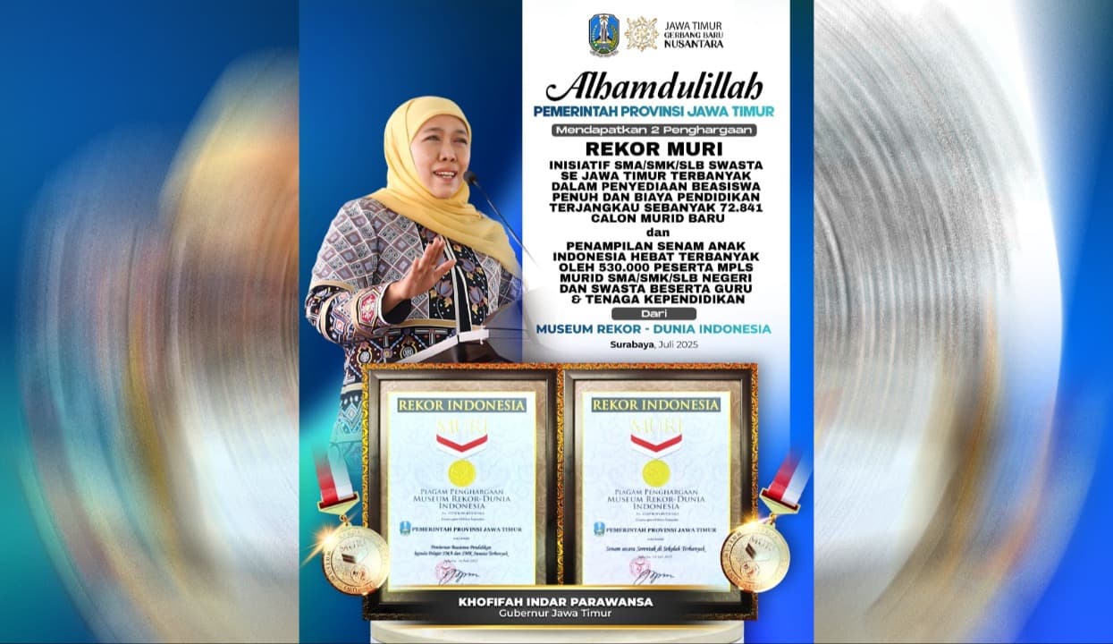 Wujudkan MPLS Ramah, Jatim Cetak Dua Rekor MURI