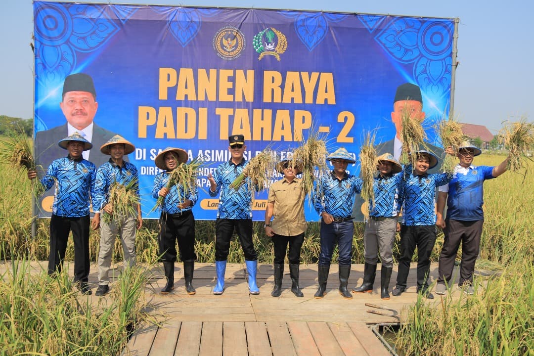 Panen Raya di SAE Lapas Lamongan, Kakanwil: 10 Ton Padi dari Pemasyarakatan Jawa Timur