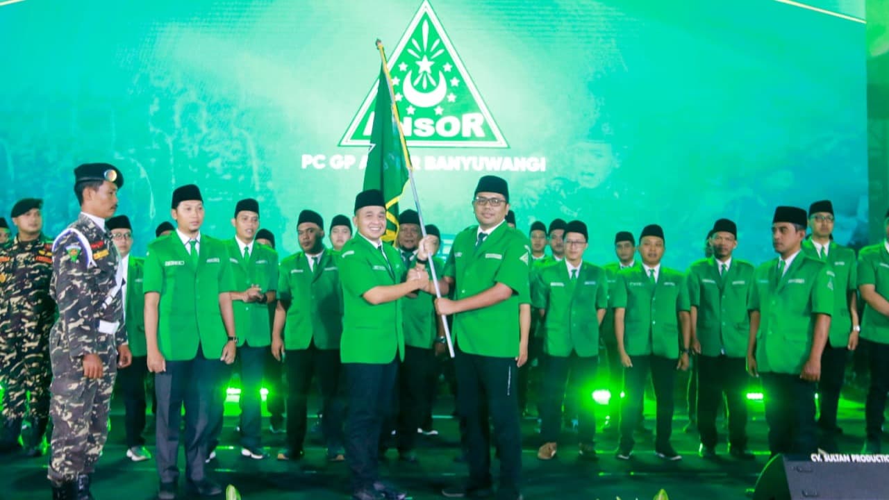 Resmi Dilantik, GP Ansor Banyuwangi Usung Gagasan “Satu Komando Ansor Berdaya”