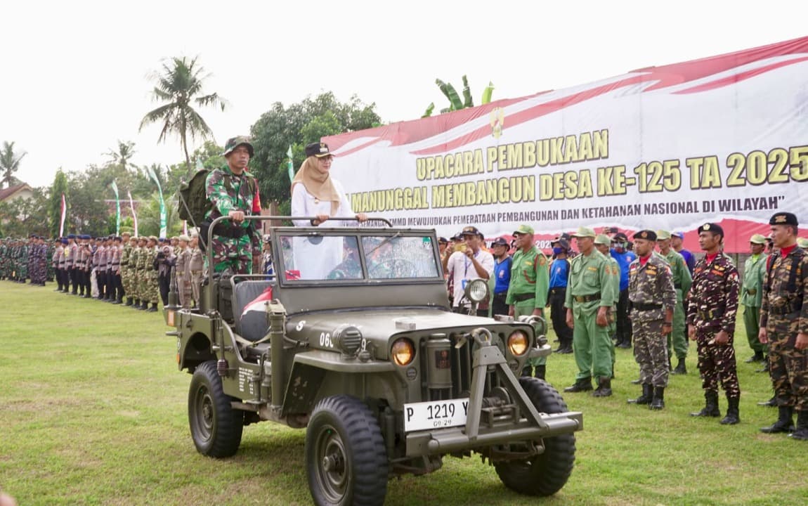 Dukung TMMD Banyuwangi ke-125, Sinergi Percepat Pembangunan Pedesaan Bareng TNI