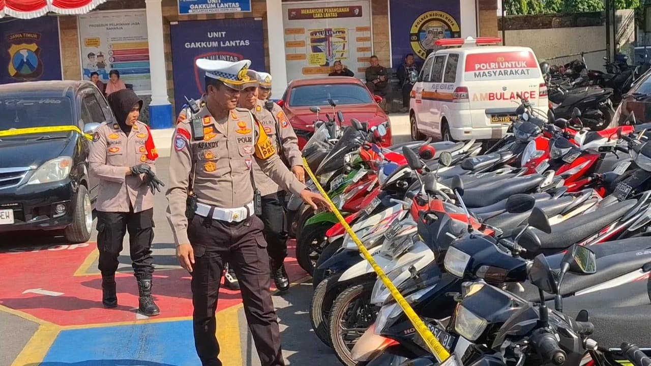 Satlantas Polres Kediri Kota Amankan Lebih dari 10 Ribu Pelanggar Selama Operasi Patuh Semeru 2025