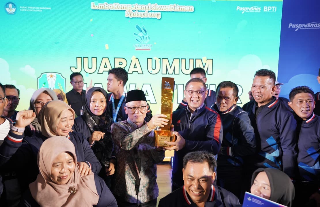 Jawa Timur Raih Hattrick Juara Umum LKS SMK Nasional 2025