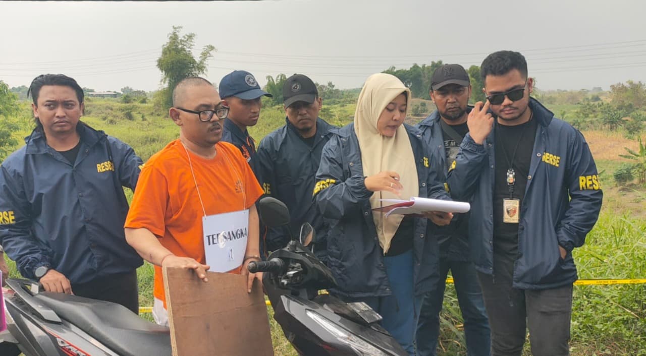 Rekonstruksi Pembunuhan Driver Ojol Perempuan, Pelaku Syahrama Peragakan 46 Adegan