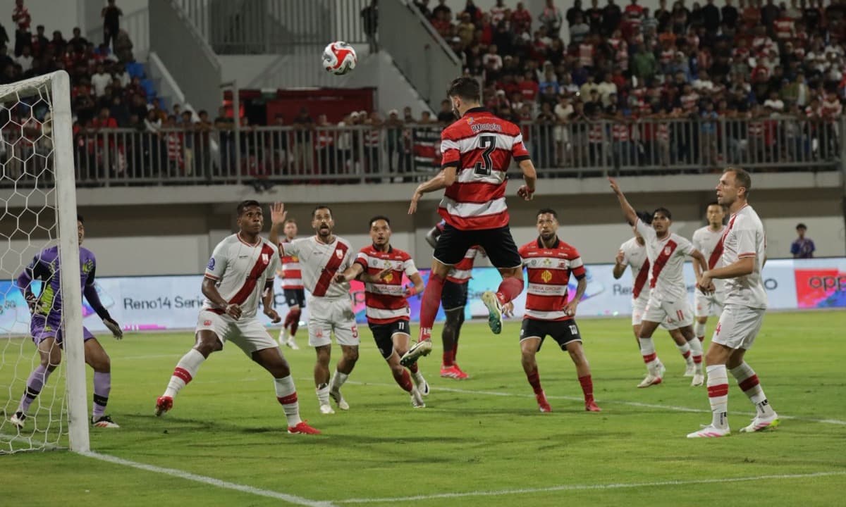 Hasil Super League 2025/2026: Madura United Ditaklukkan 10 Pemain Persis Solo