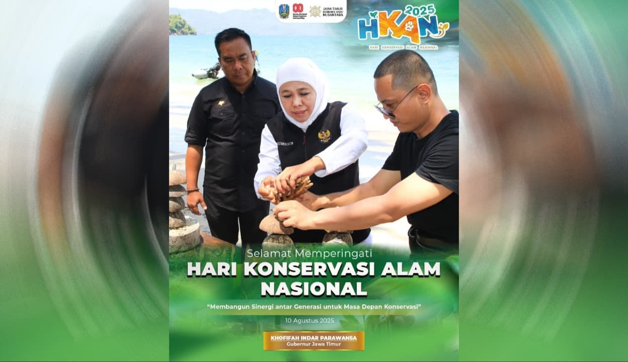 Peringati Hari Konservasi Alam Nasional 2025, Gubernur Khofifah Ajak Masyarakat Lestarikan Lingkungan