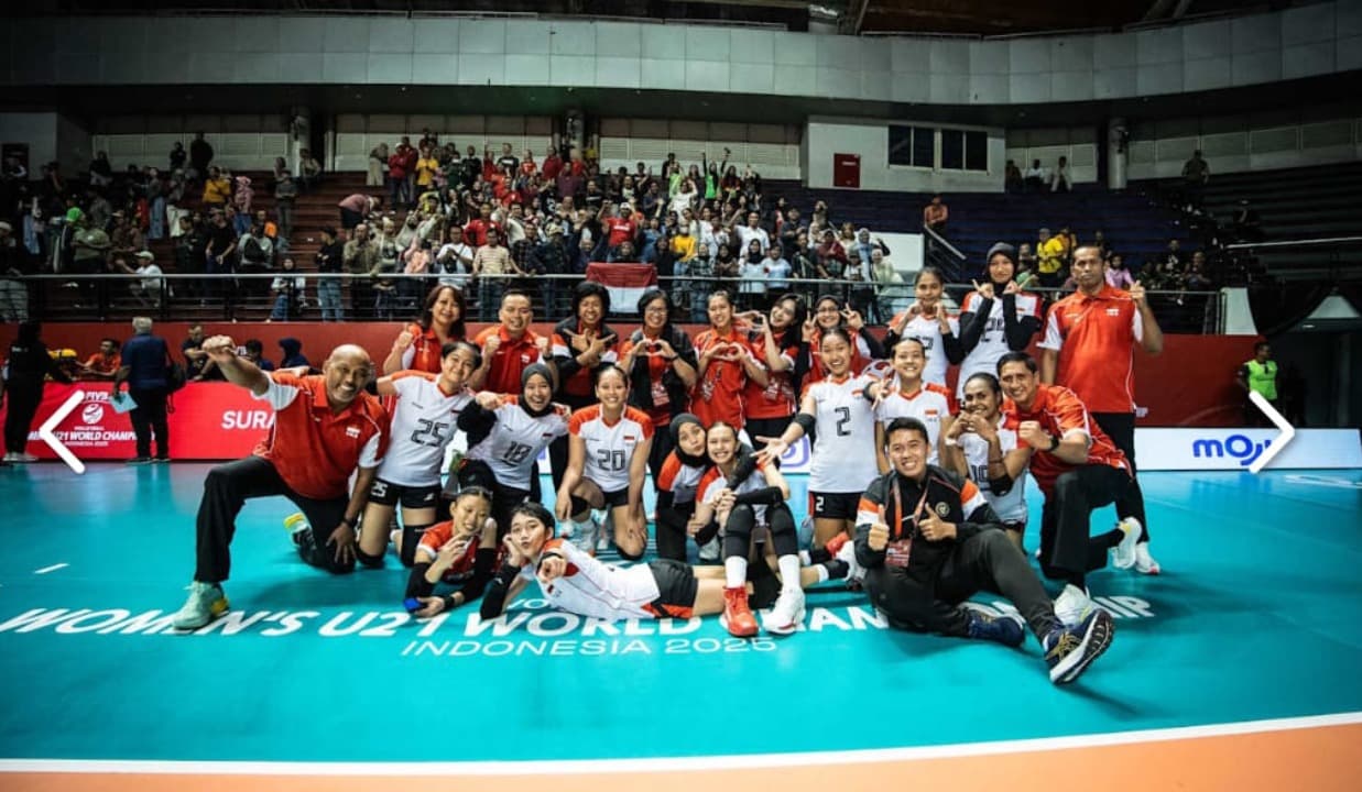 Indonesia Lolos Babak 16 Besar Kejuaraan Dunia Voli Putri U-21