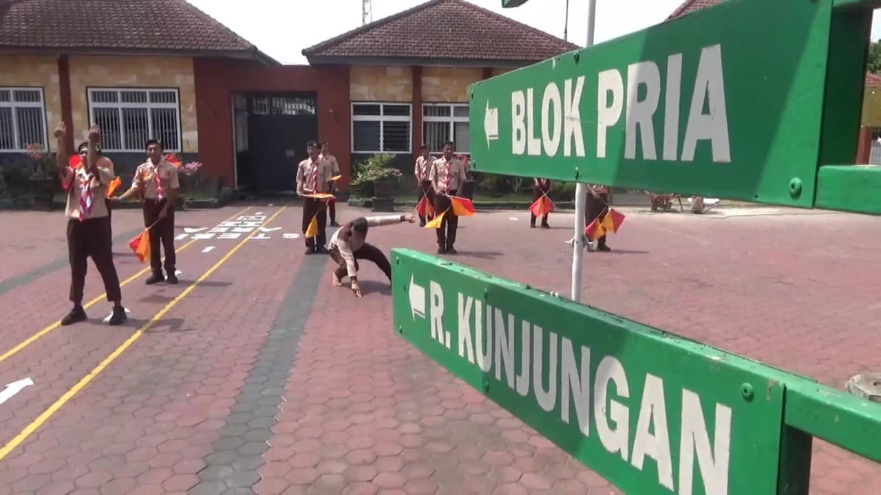 Antusiasme Warga Binaan Lapas Tulungagung Ikuti Kegiatan Kepramukaan