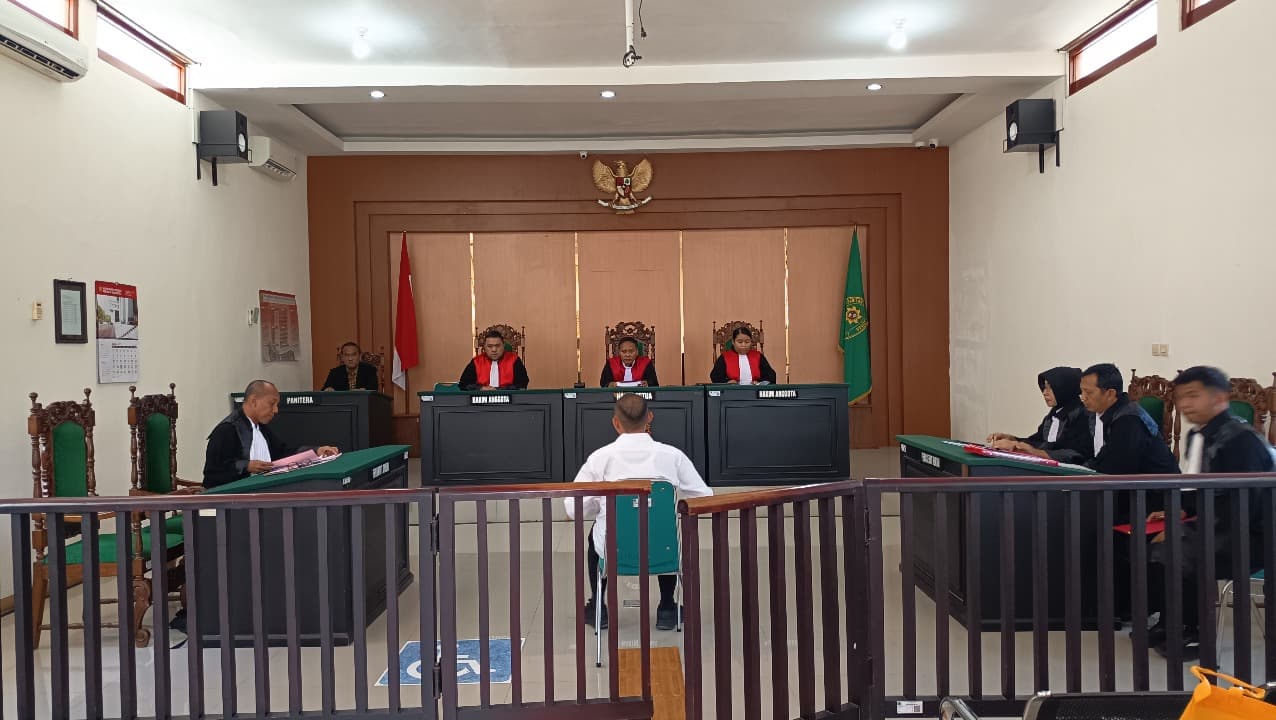 Mantan Kasat Tahti Polres Pacitan Lilik Cahyadi Dituntut Tujuh Tahun Penjara
