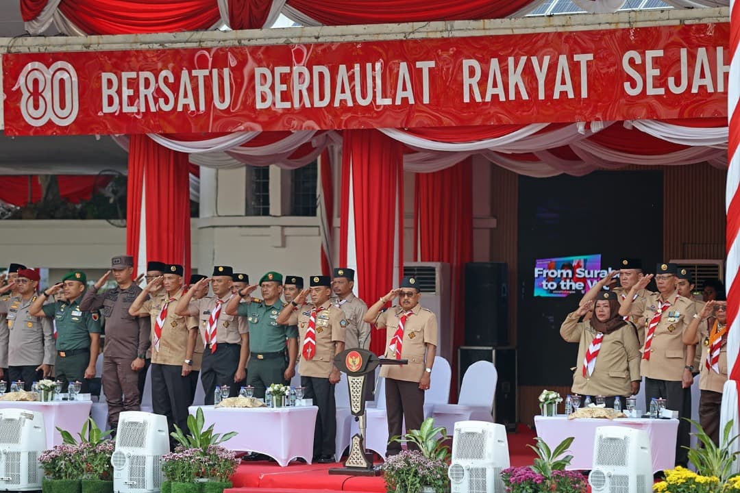 Hari Pramuka Ke-64, Wawali Armuji Ajak Generasi Muda Gotong Royong
