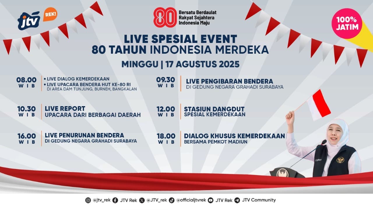 JTV Siapkan Program Spesial HUT ke-80 Kemerdekaan RI