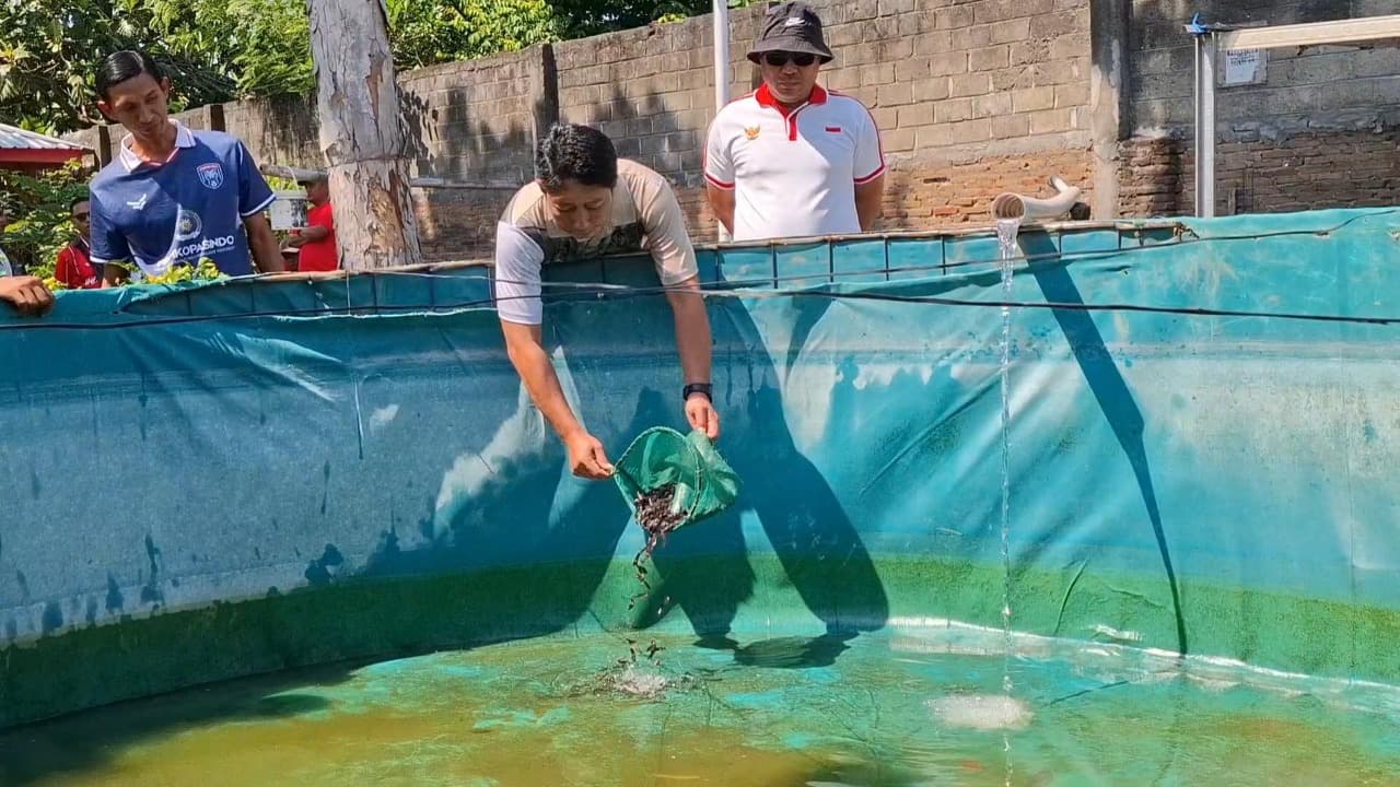 Lapas Kediri Tebar 2.000 Bibit Lele untuk Dukung Ketahanan Pangan