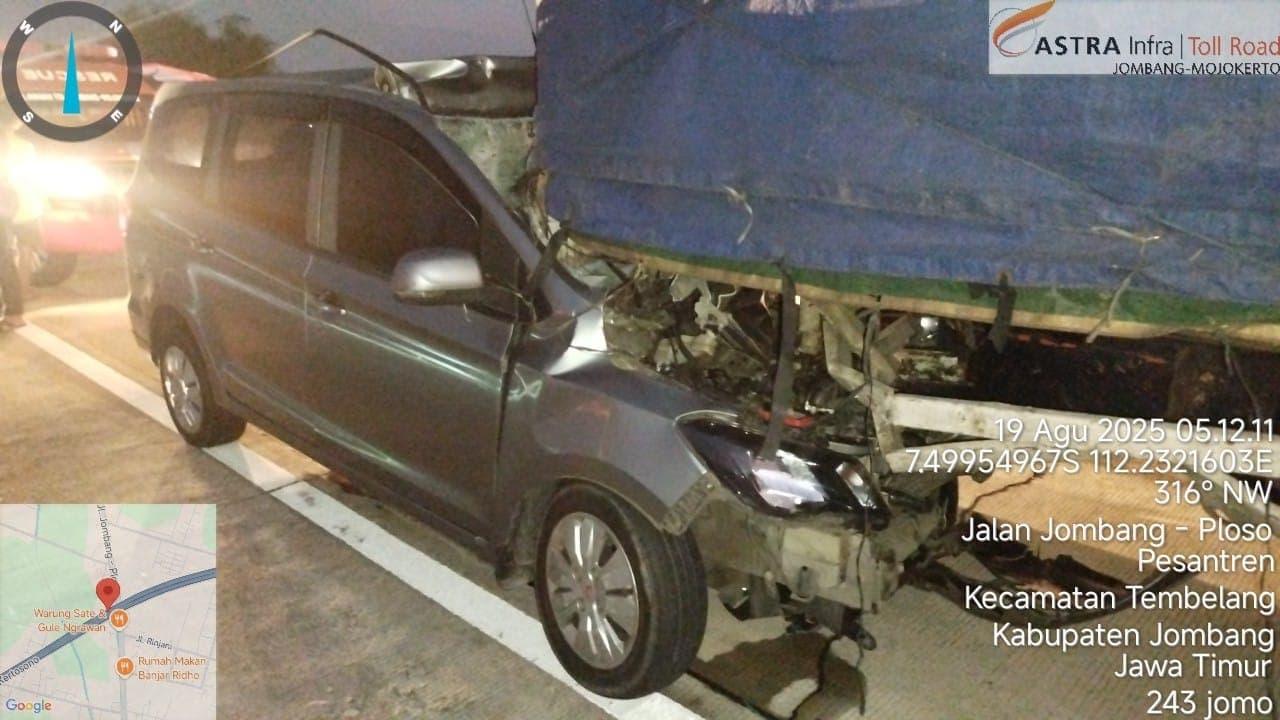 Daftar Korban Tewas Wuling Tabrak Truk di Tol Jombang-Mojokerto