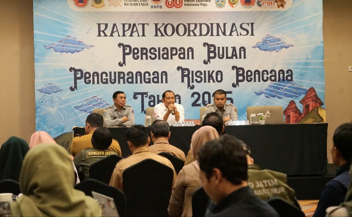 Jelang Peringatan Bulan PRB, BPBD Jatim Gelar Rakor di Sidoarjo
