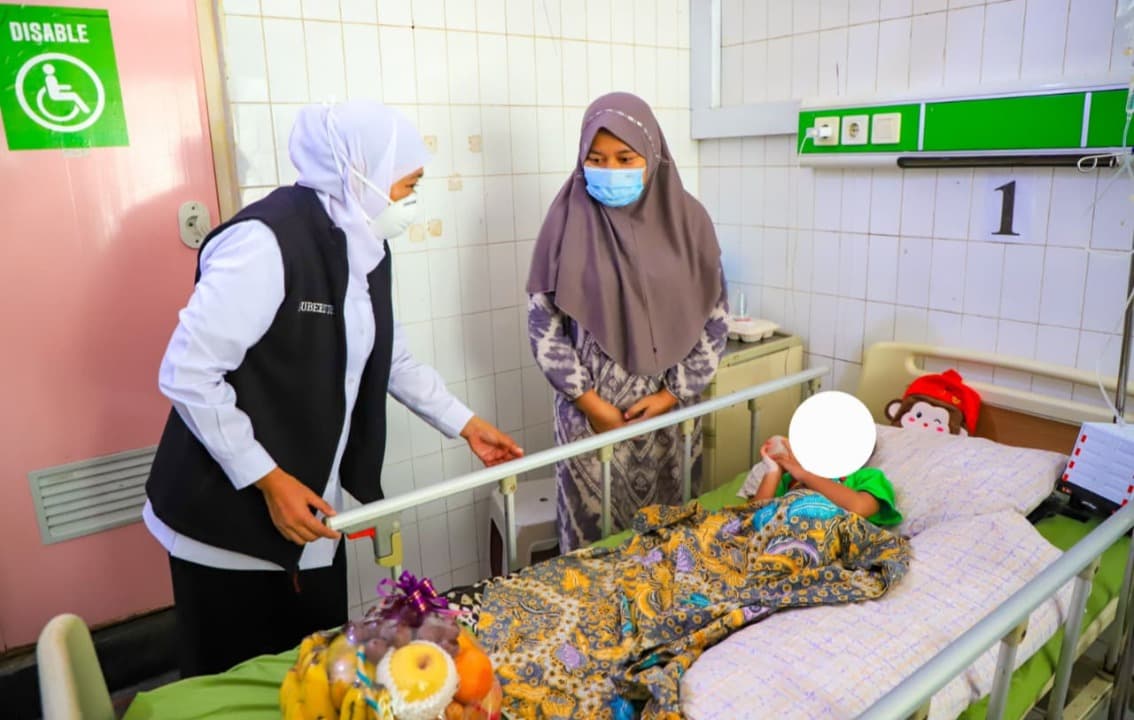 KLB Campak di Sumenep, Gubernur Khofifah Instruksikan Gelar Vaksinasi Massal