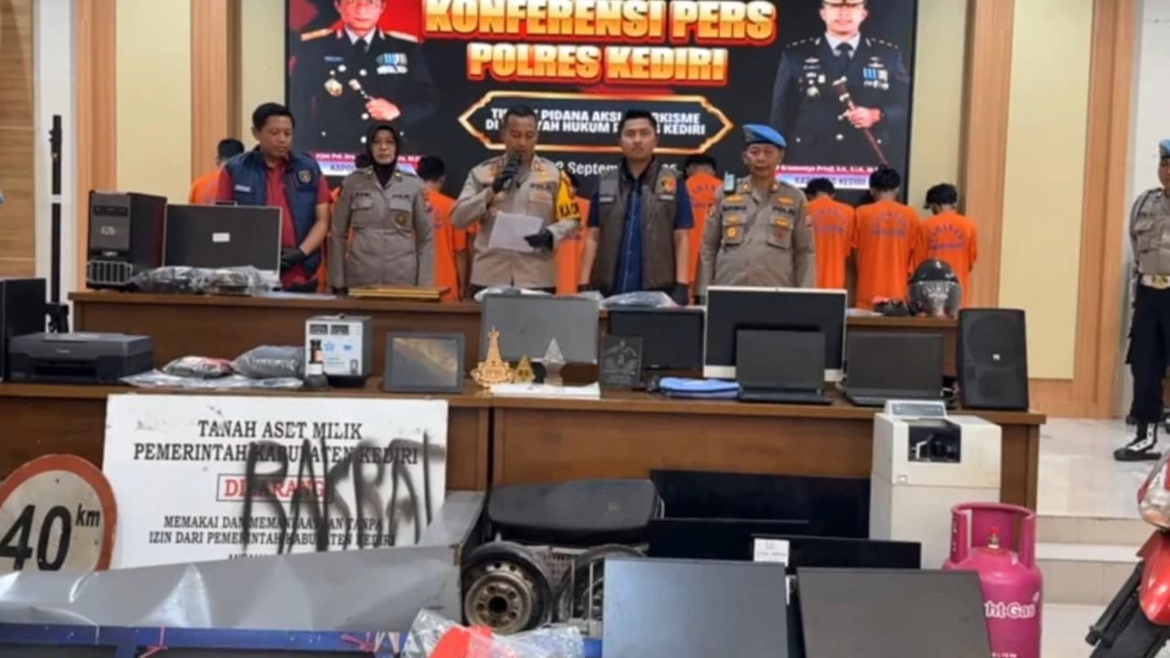 Usai Kerusuhan di Kediri, Polres Tetapkan 28 Orang sebagai Tersangka, 14 di Antaranya di Bawah Umur