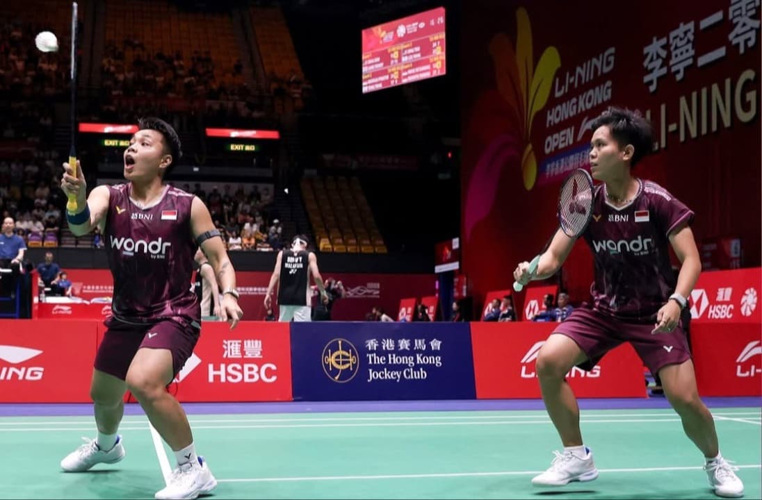 Hasil Hong Kong Open 2025: Apri/Fadia Menangi Duel Kontra Rachel/Febi, Sabar/Reza Melaju Mulus ke Babak 16 Besar