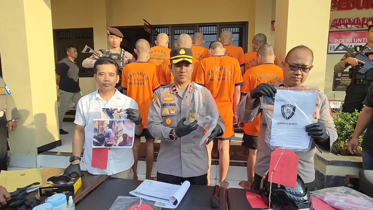 Bom Molotov hingga Hoaks, 9 Tersangka Ricuh DPRD Madiun Terjerat Hukum