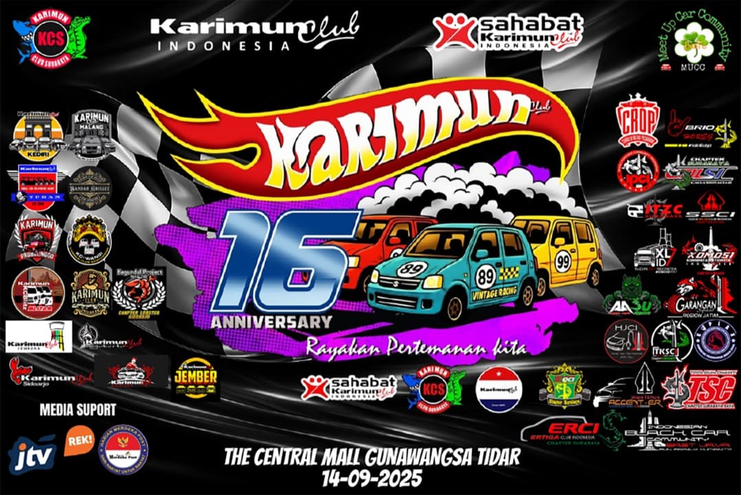 Karimun Club Surabaya Rayakan Anniversary ke-16, Ajak Komunitas Otomotif Bersatu