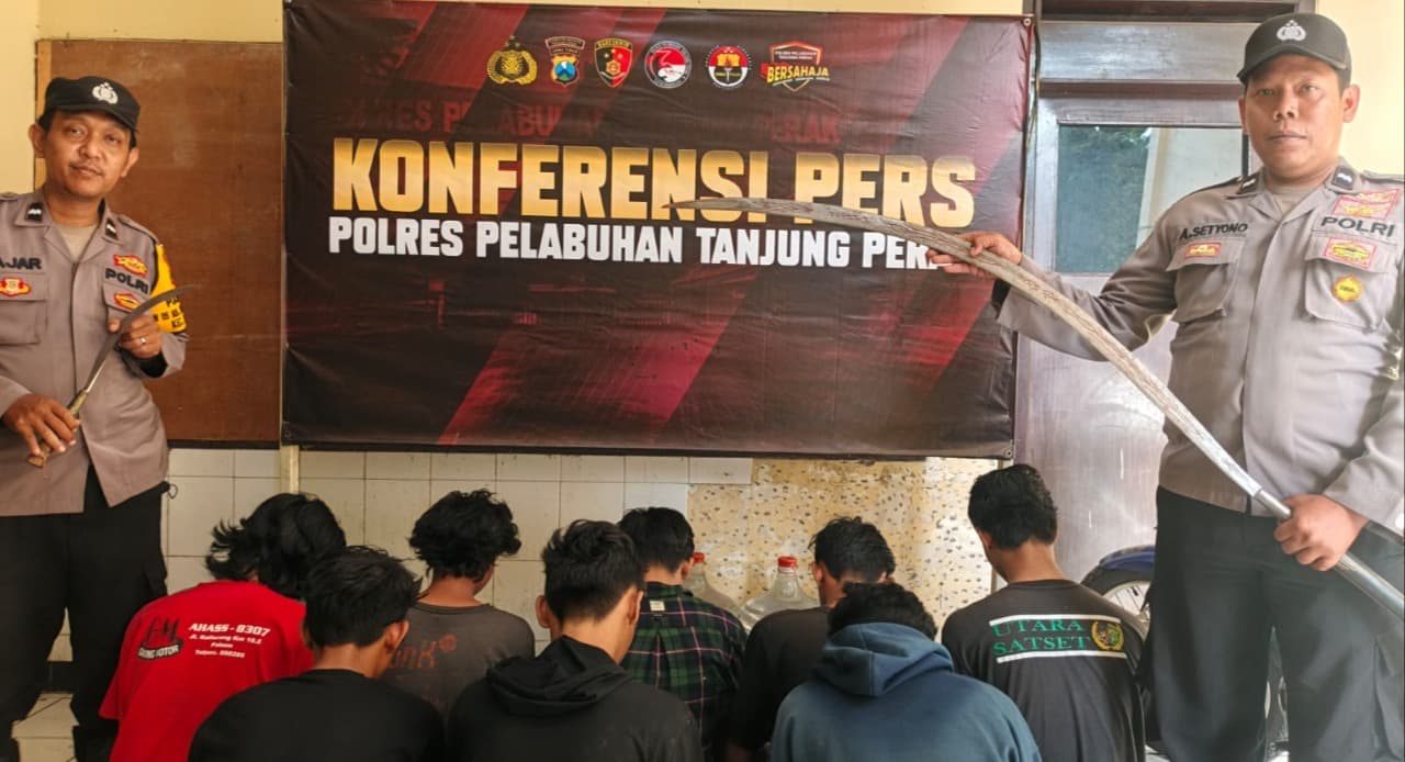 Tawuran di Kalilom Lor, 9 Remaja Kelompok Gangster SSTB dan All Star Ditangkap Polisi