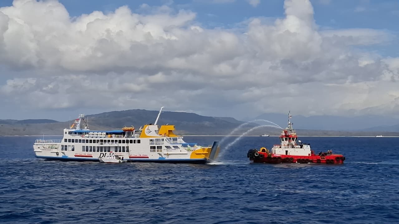 Tingkatkan keselamatan pelayaran, PT. DLU Gelar Simulasi Kecelakaan Laut di Selat Bali