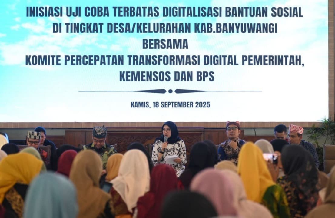 Jadi Percontohan Digitalisasi Bansos Nasional, Uji Coba Mulai Dilakukan di Banyuwangi Hari Ini