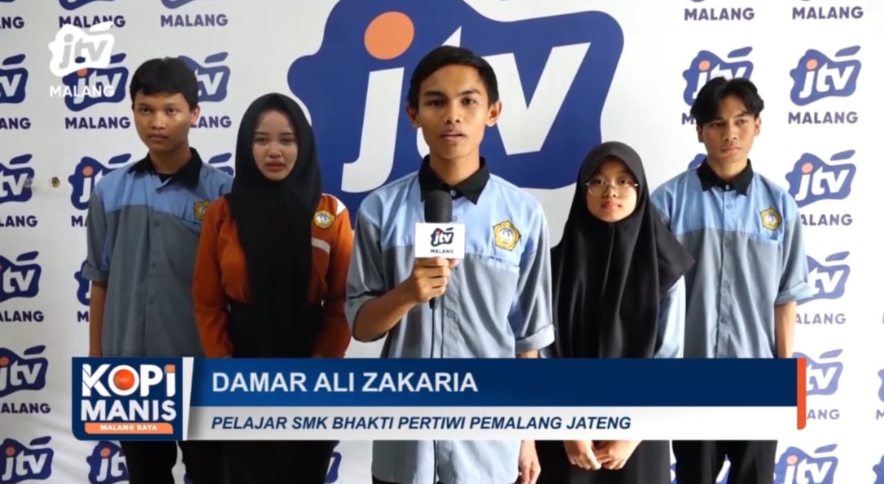 Siswa SMK Bhakti Pertiwi Pemalang Kunjungi Kantor Biro JTV Malang