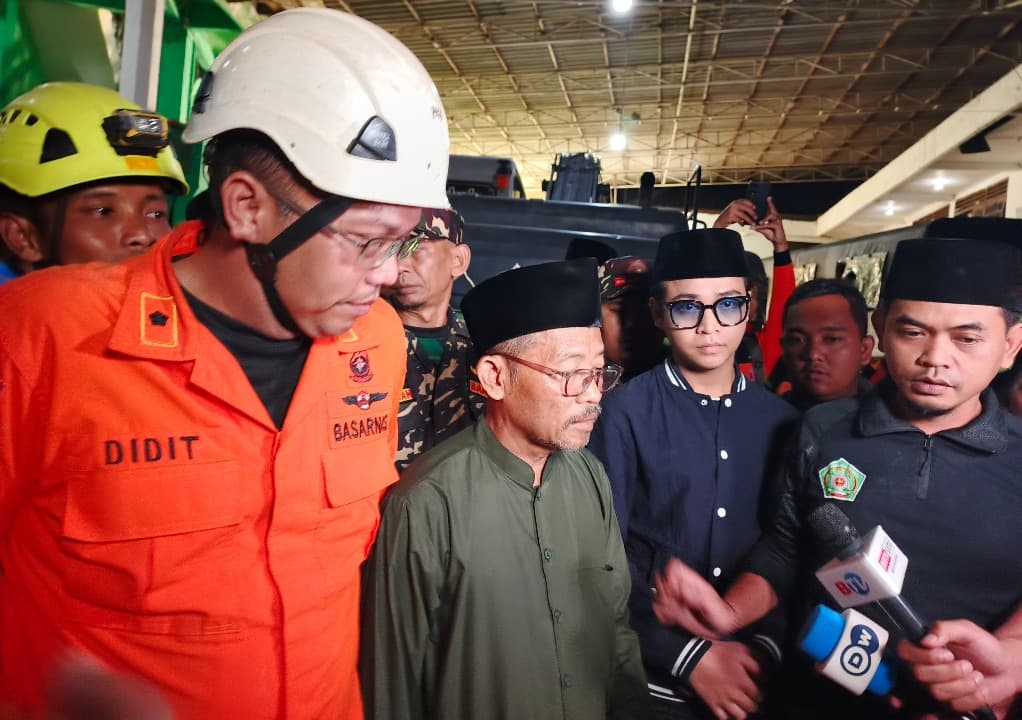 Basarnas Pastikan Guguran di Reruntuhan Musala Ponpes Al Khoziny Berskala Kecil