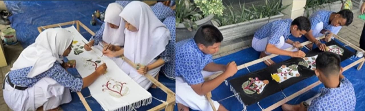 Siswa SLBN Pandaan Rayakan Hari Batik Nasional dengan Karya Motif Khas Pasuruan