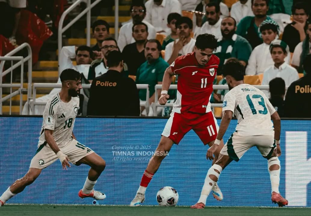 Hasil Kualifikasi Piala Dunia 2026: Lewati Drama 5 Gol, Timnas Indonesia Kalah 2-3 dari Arab Saudi