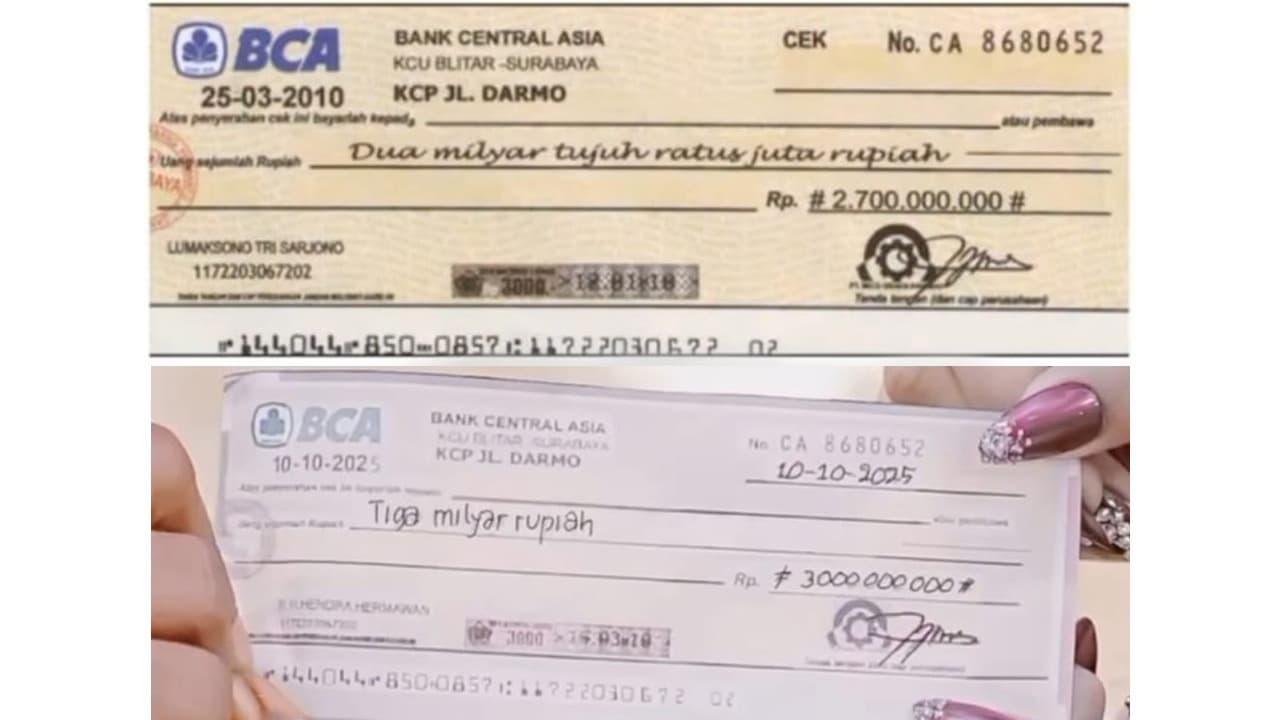 Belum Terbukti Asli atau Palsu, Polisi Tunggu Laporan Resmi Soal Cek Rp 3 Miliar