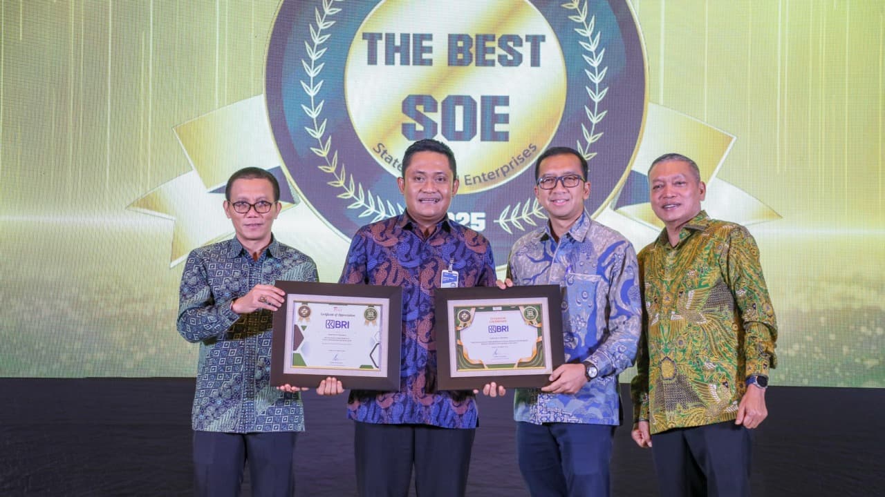 BRI Buktikan Ketangguhan, Borong Dua Penghargaan di Ajang Ekonomi Nasional 2025
