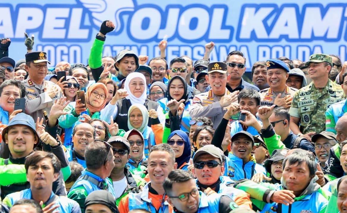 4.425 Driver Ojek Online Deklarasi Siap Jogo Jatim