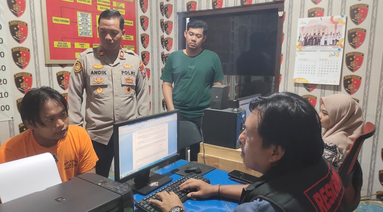 Kurang dari Satu Jam, Maling Motor di Konter HP Dibekuk Polsek Cerme