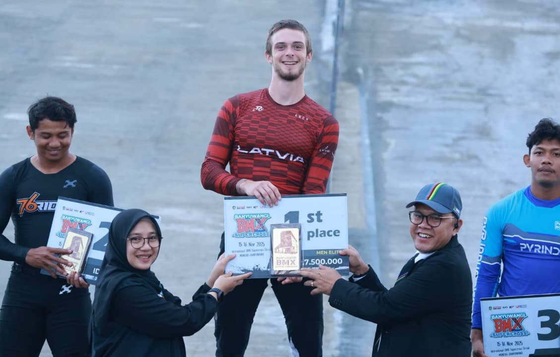 Juara BMX Supercross 2025, Pembalap Latvia Kagumi Sirkuit Banyuwangi