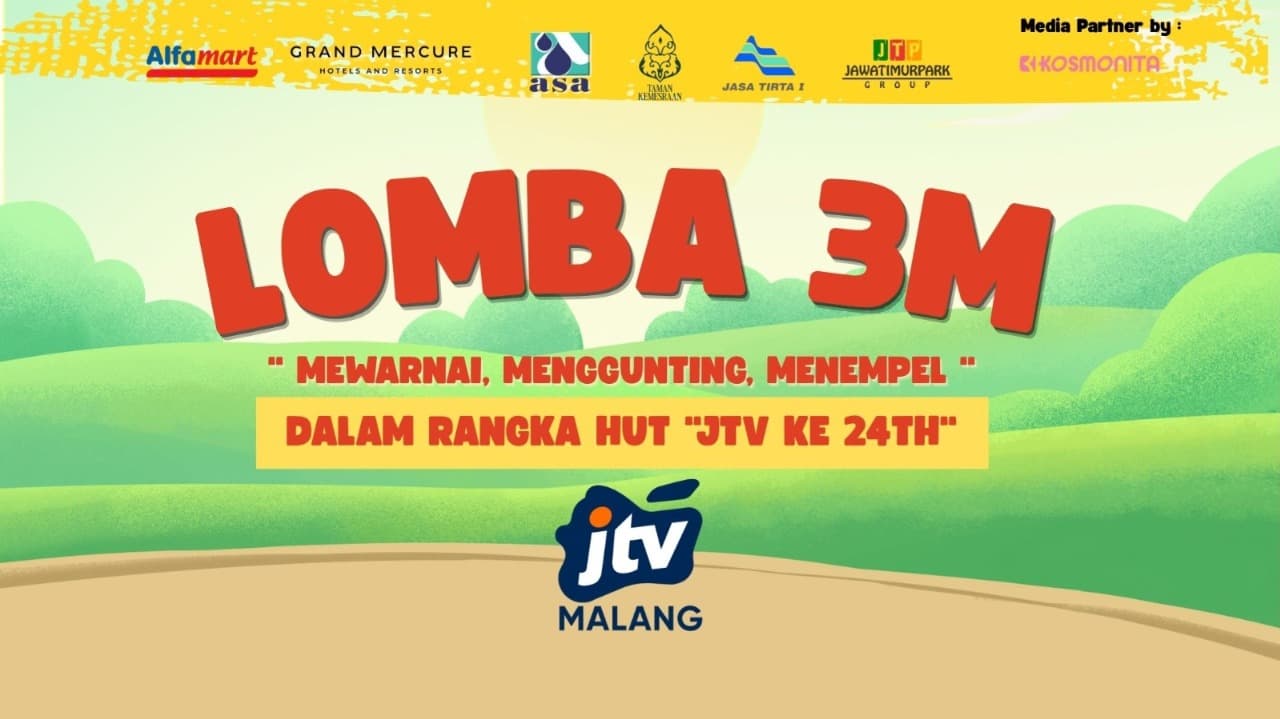 Peringati HUT JTV Ikuti Lomba 3M "Mewarnai, Menggunting, Menempel.