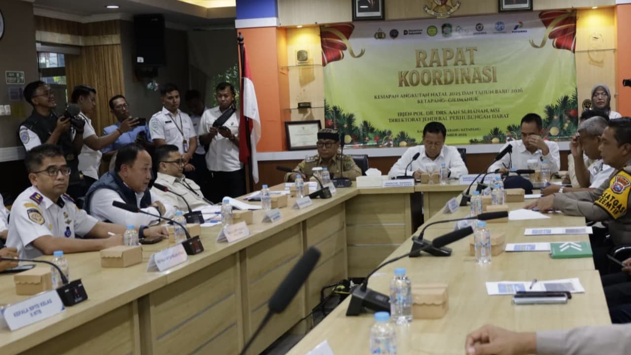 Persiapan Libur Natal dan Tahun Baru, Kemenhub Rakor di Banyuwangi