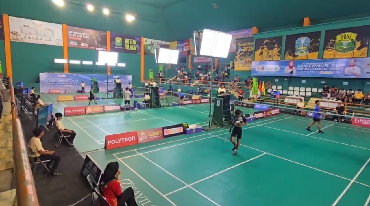 1.183 Atlet Ikuti Kejuaraan Bulu Tangkis Piala Gubernur Jatim 2025