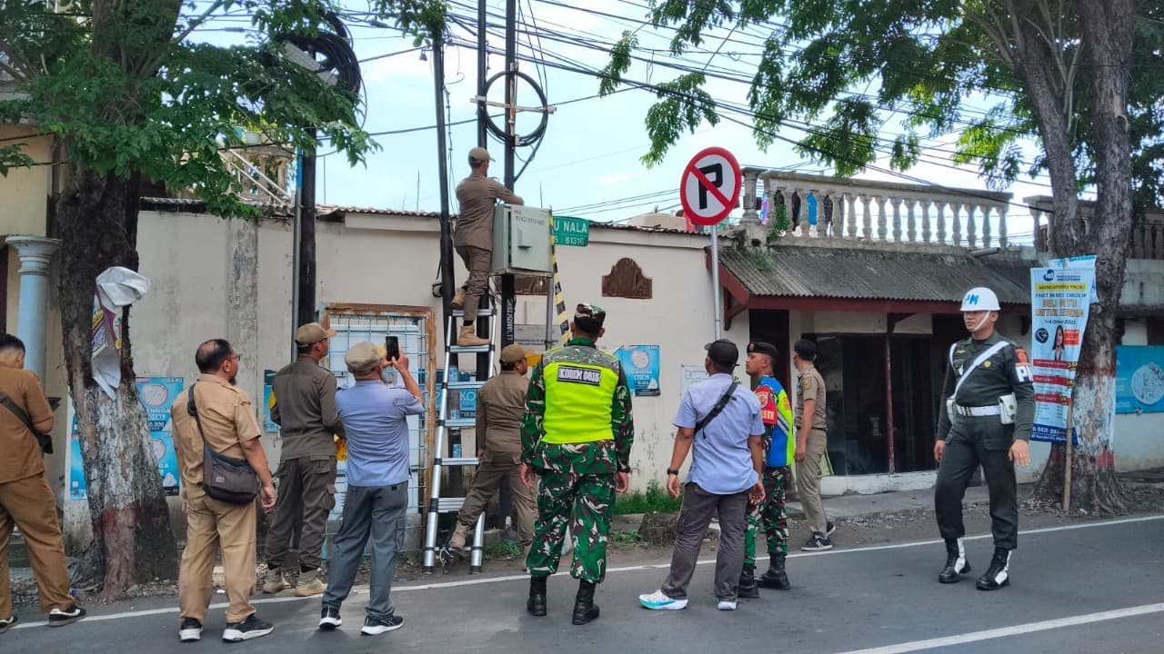 Tak Urus Izin, 10 Fiber Optik Disegel Pemkot Mojokerto