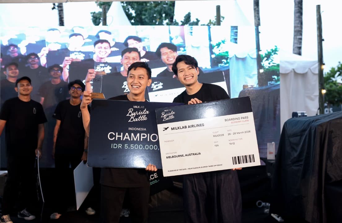 Fendik Kiswanto dari Point Coffee Surabaya Juara MILKLAB Barista Battle 2025
