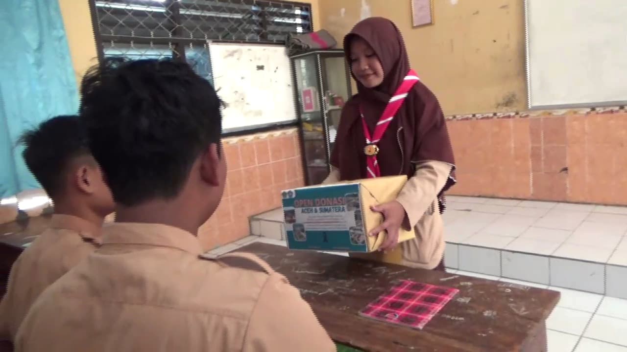 Pelajar Ngawi Lakukan Sholat Gaib dan Penggalangan Bantuan Donasi