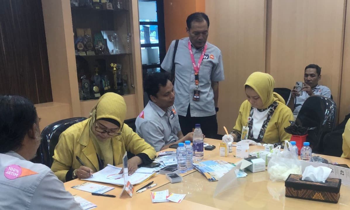 Pantau Kesehatan Karyawan, JTV dan RS Surabaya Medical Service Gelar Cek Kesehatan Rutin
