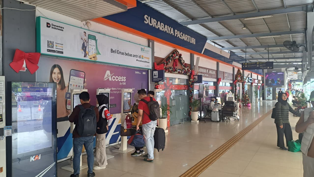 Libur Akhir Tahun, Masih Tersedia 184.354 Tiket Kereta Api di Daop 8 Surabaya