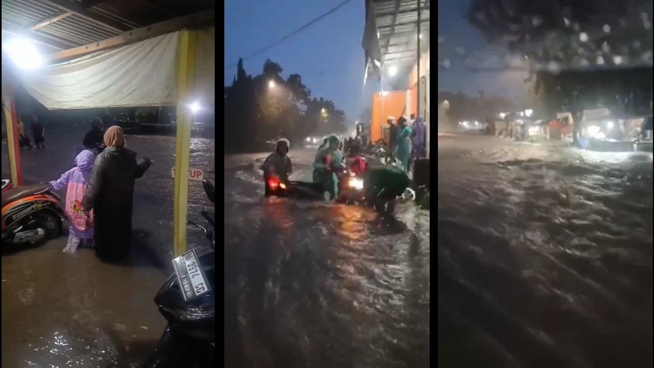 Banjir Rendam Jalan Raya Kamal, Lalu Lintas Lumpuh dan Ratusan Rumah Terendam