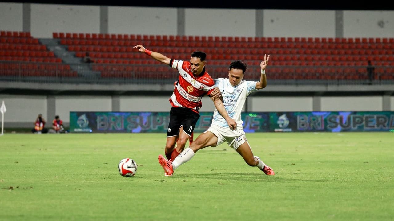 Hasil Super League: Madura United Dibungkam PSIM, Persebaya Menang Tipis Atas Malut United