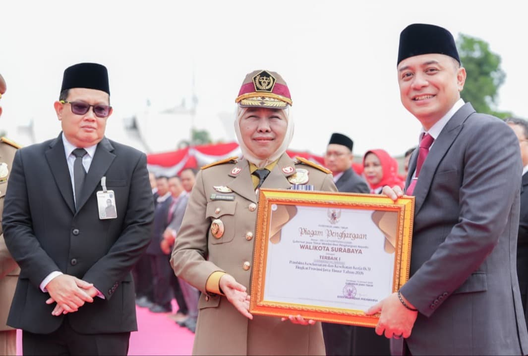 Pimpin Apel Bulan K3 Nasional, Gubernur Khofifah Apresiasi Kepala Daerah dan Pengusaha