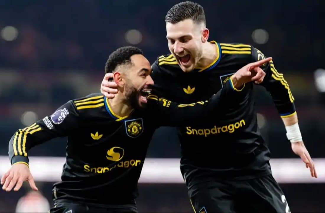 Hasil Liga Inggris: Menang Dramatis di Kandang Arsenal, Manchester United Merangsek ke 4 Besar