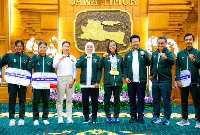 161 Atlet Peraih Medali di SEA Games Thailand Terima Bonus dari Gubernur Khofifah
