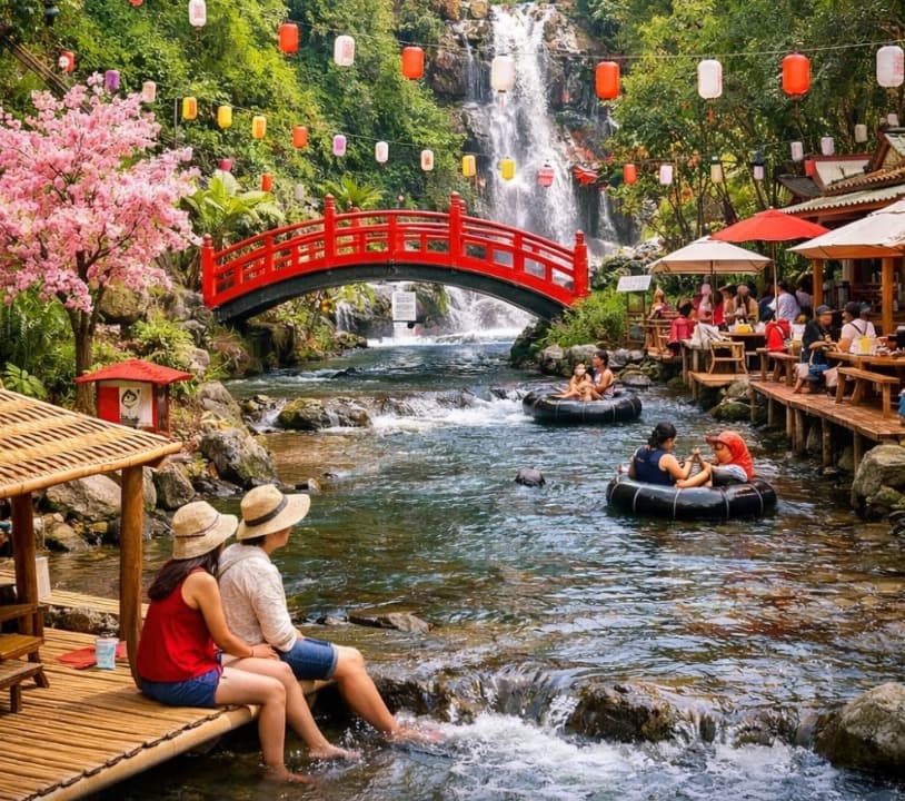 Umbulan Tanaka Waterfall, Wisata Alam Rasa Jepang di Kaki Gunung Kawi